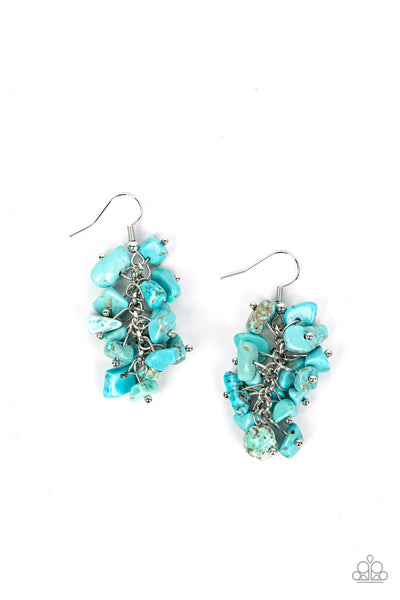 Pebble Palette - Blue Paparazzi Earring (1648)