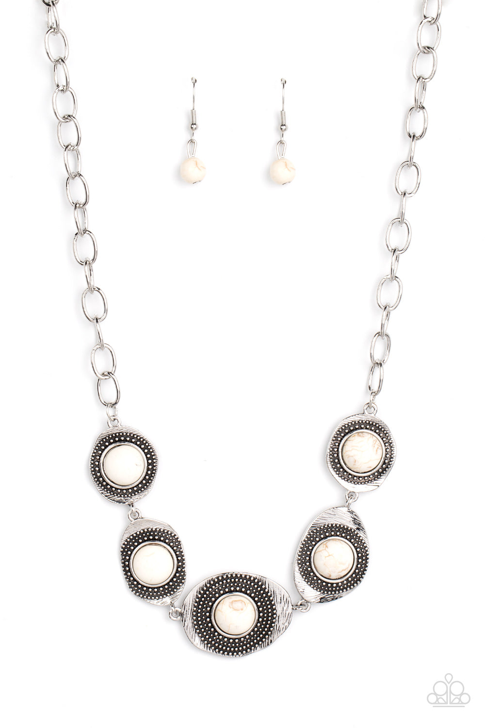 Homestead Harmony - White Paparazzi Necklace (PZ-5531)