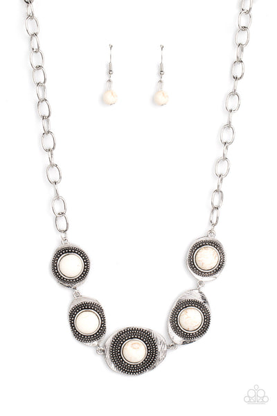 Homestead Harmony - White Paparazzi Necklace (#693)