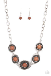 Homestead Harmony - Brown Paparazzi Necklace (#3748)