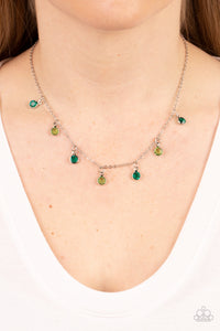 Carefree Charmer - Green Paparazzi Necklace (#3298)