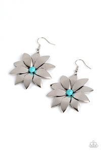 Pinwheel Prairies - Blue Paparazzi Earring (496)