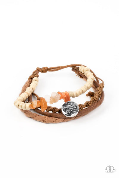 Treetop Trail Guide - Orange Paparazzi  Bracelet (4076)