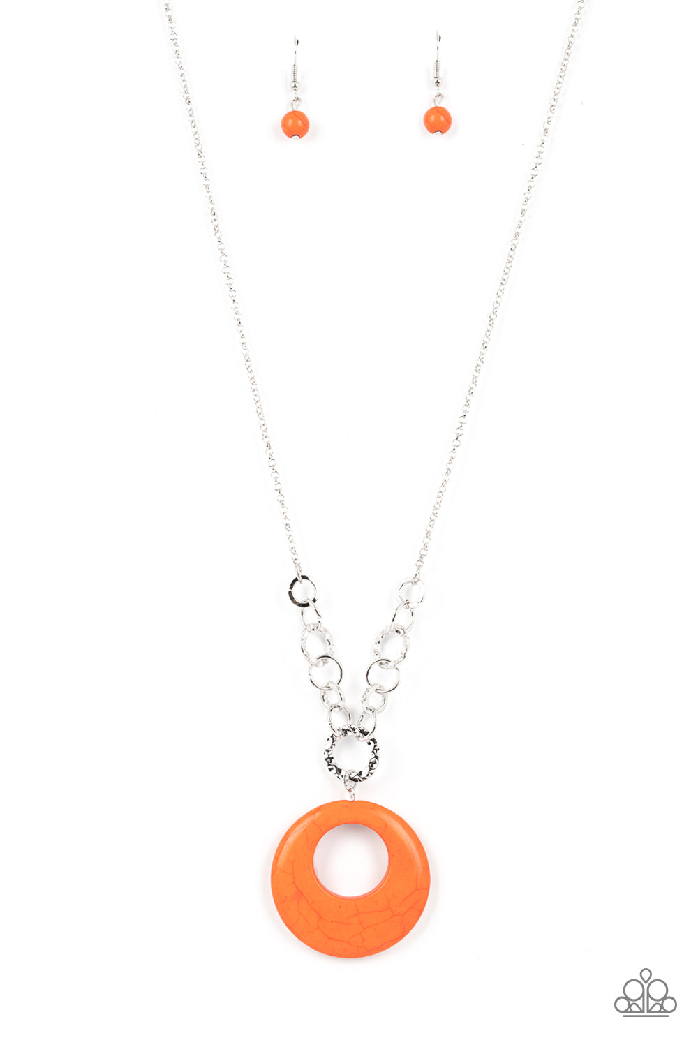 Hidden Dune - Orange Paparazzi Necklace (#2296)