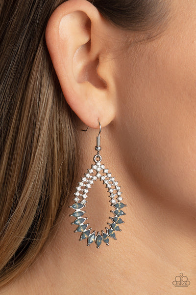 Lucid Luster - Silver Paparazzi Earring (#1426)