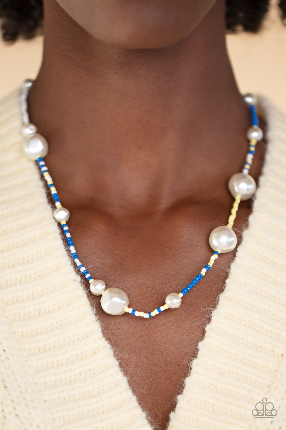 Modern Marina - Blue Paparazzi Necklace (#3696)