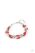 Elite Explorer - Red Paparazzi Bracelet (PZ-517)