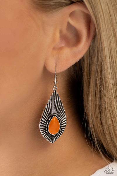 SOUL-ar Flare - Orange Paparazzi Earring 2484