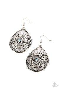 Summer Sojourn - Blue Paparazzi Earring (#4551)