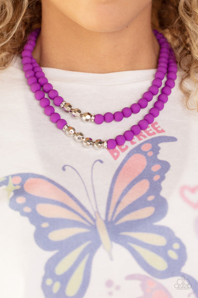 Summer Splash - Purple Paparazzi Necklace (S048)