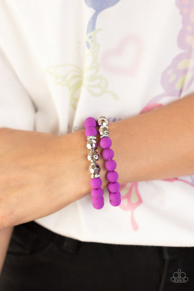 Dip and Dive - Purple Paparazzi Bracelet (#4050)