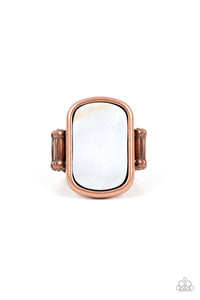 Tidal Tranquility - Copper Paparazzi Ring (P64)