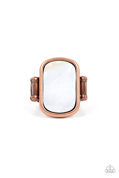 Tidal Tranquility - Copper Paparazzi Ring (P64)