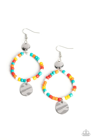 Cayman Catch - Multi Paparazzi Earring