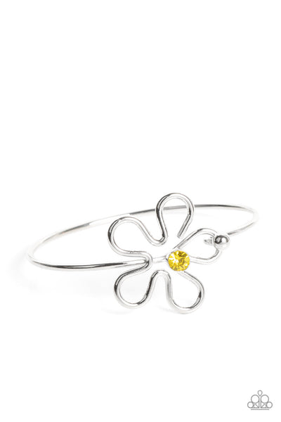 Floral Innovation - Yellow Paparazzi Bracelet (#3712)