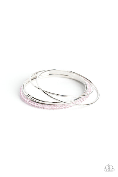 Prismatic Pizazz - Pink Paparazzi Bracelet (1785)