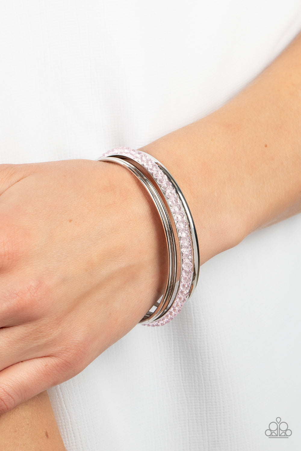 Prismatic Pizazz - Pink Paparazzi Bracelet (1785)