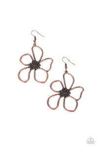 Wildflower Walkway - Copper Paparazzi Earring (#1700)