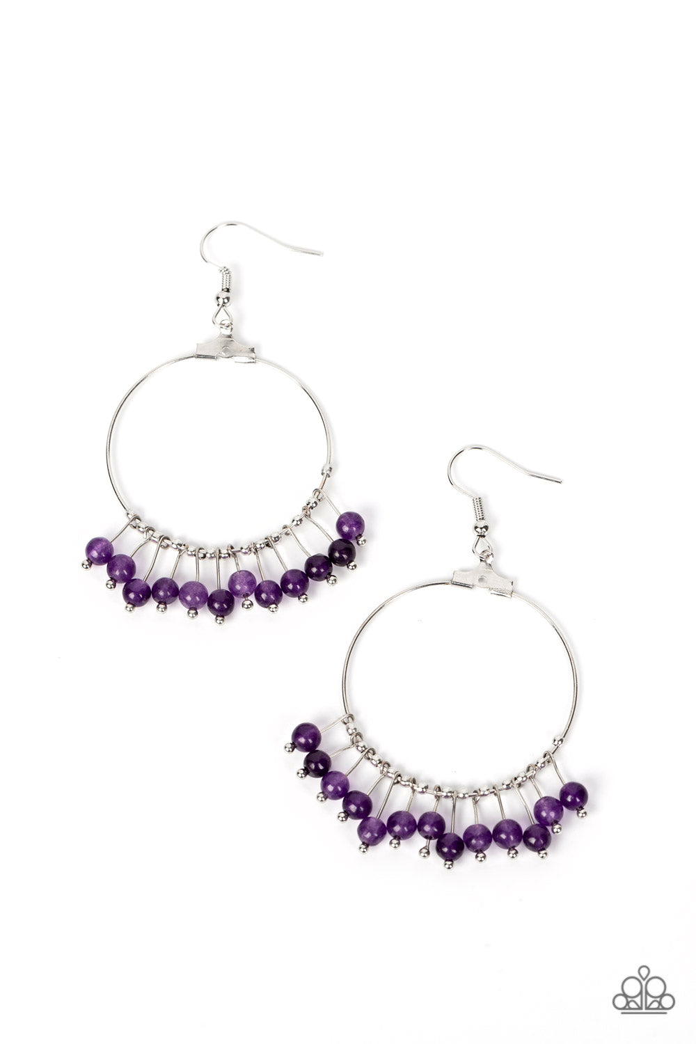 Free Your Soul - Purple Paparazzi Earring (PZ-5431)