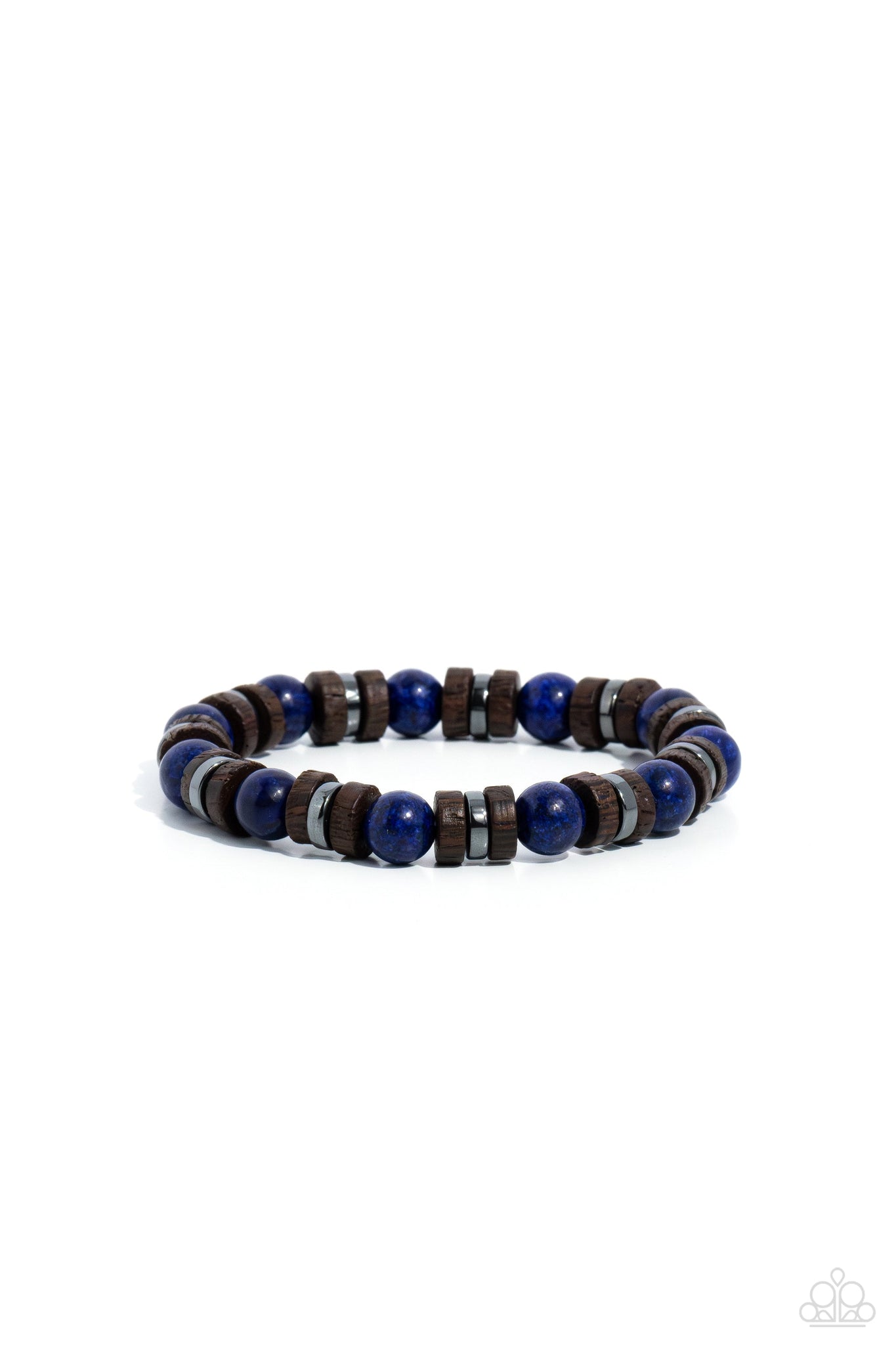 Earthy Empath - Blue Paparazzi Bracelet (#5598)