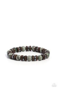 Earthy Empath - Green Paparazzi Bracelet (#585)