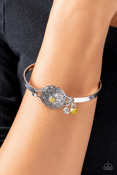 Fleur de Prairie - Yellow Paparazzi Bracelet (#2374)