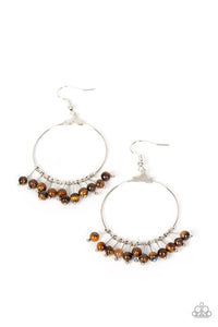 Free Your Soul - Brown Paparazzi Earring (#5382)