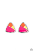 Kaleidoscopic Collision - Multi Paparazzi Earring (PZ-2946)