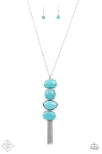 Hidden Lagoon - Blue Fashion Fix Necklace May 2022 (FF050)