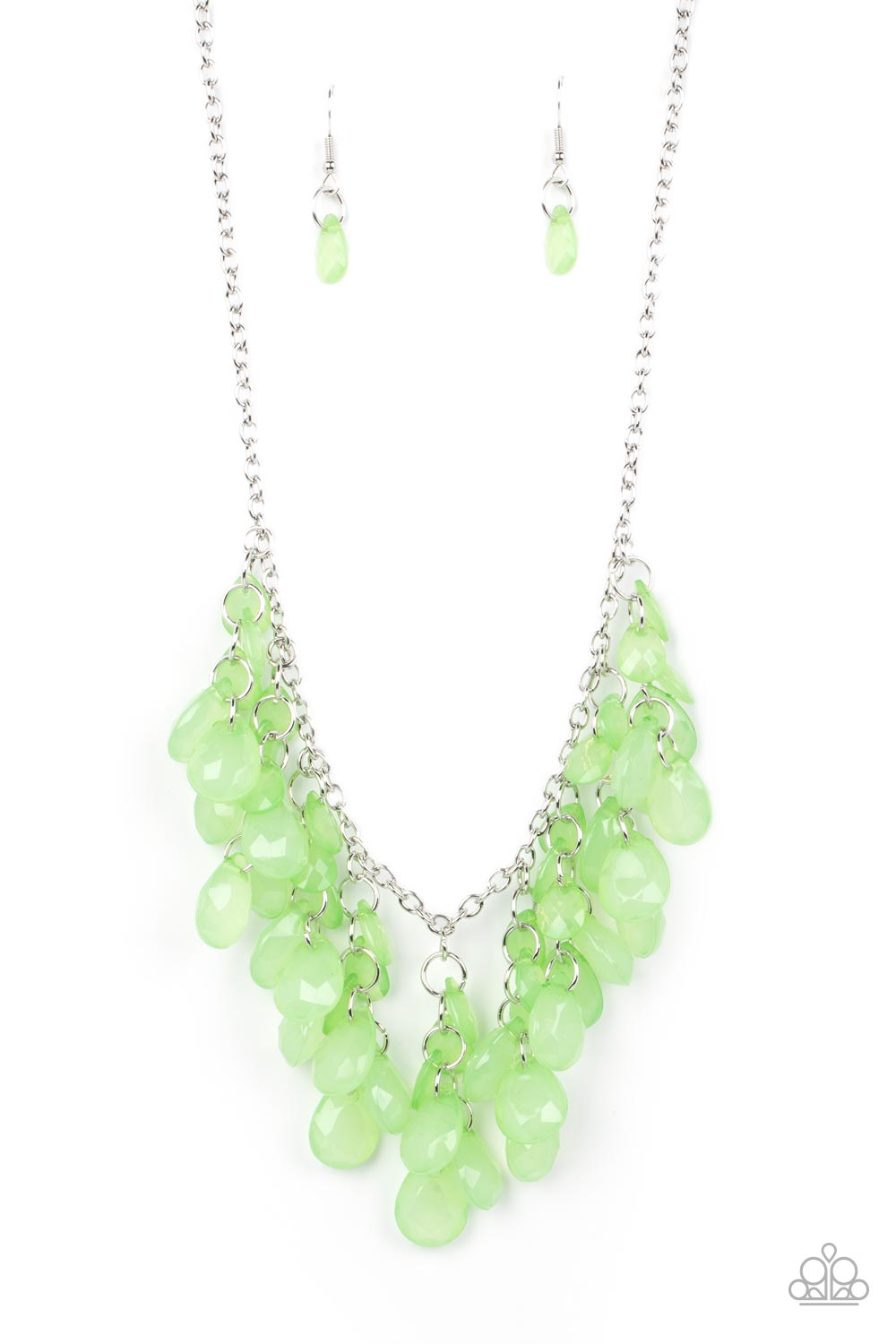 Crystal Cabaret - Green Paparazzi Necklace