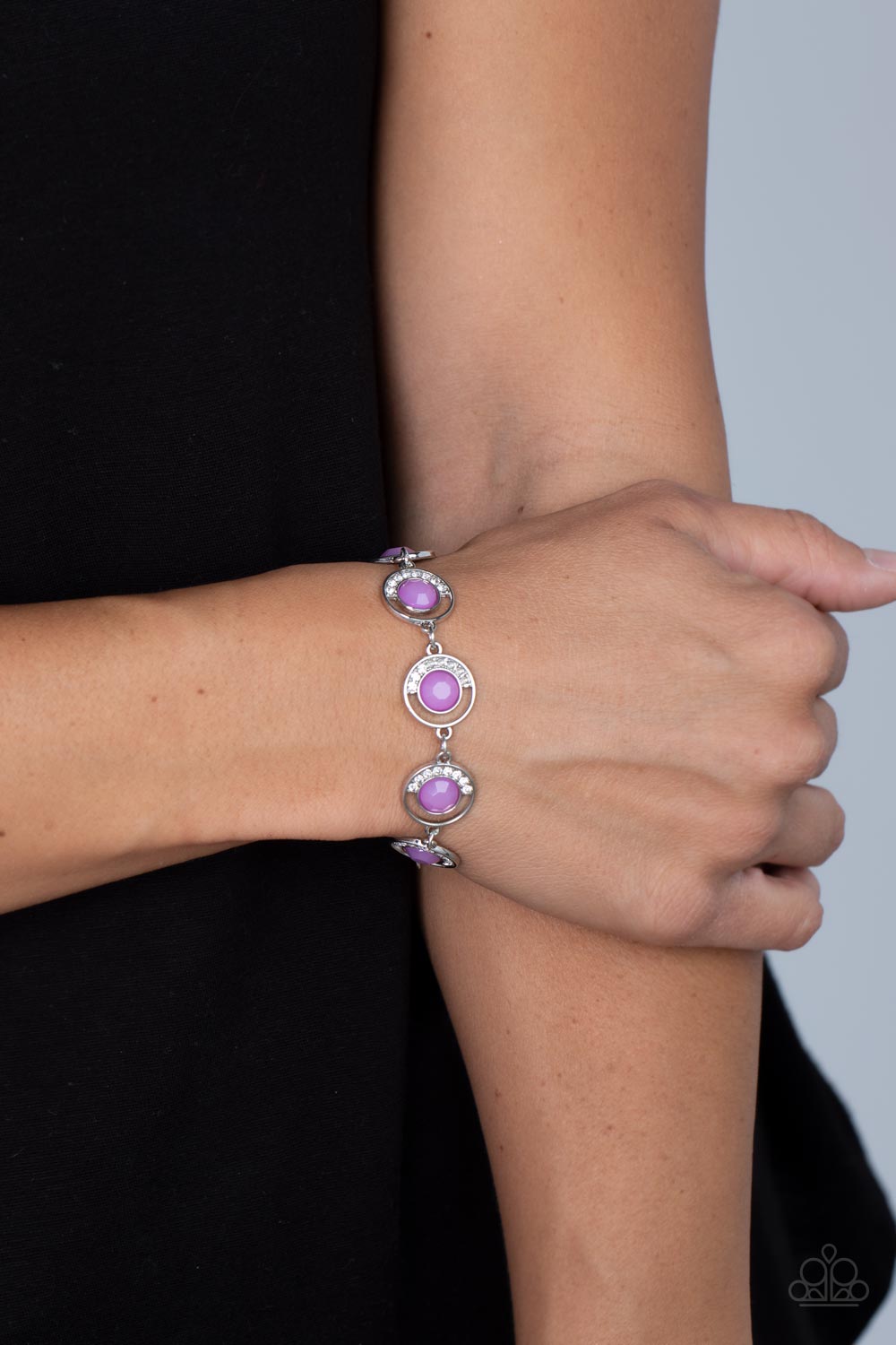 Twinkling Trajectory - Purple Paparazzi Bracelet (PZ-1585)