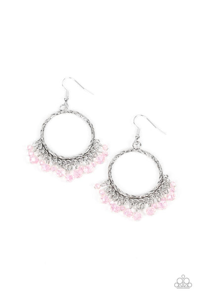 As if by Magic - Pink Paparazzi Earring (360)