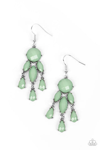 Summer Feeling - Green Paparazzi Earring (PZ-5201)