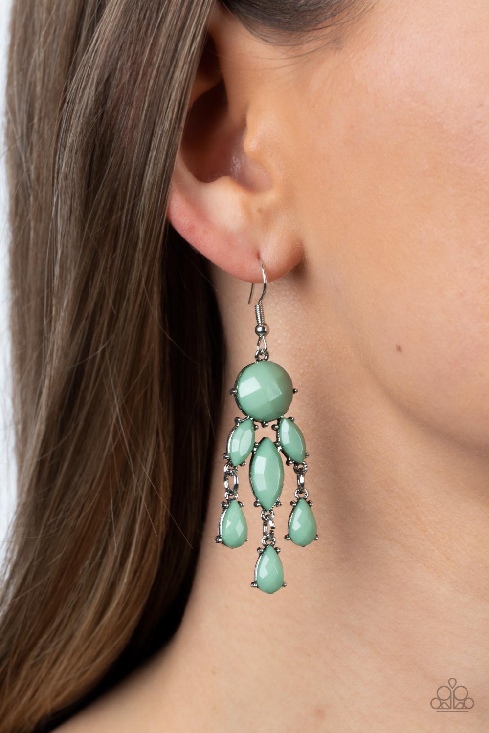 Summer Feeling - Green Paparazzi Earring (PZ-5201)