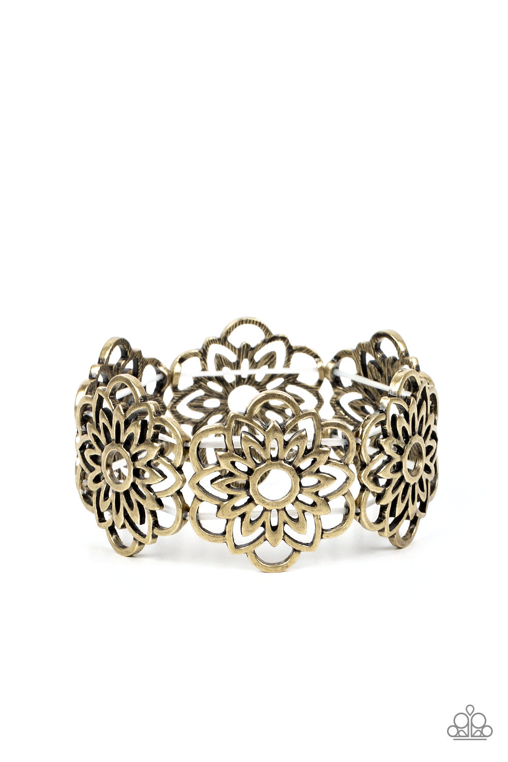 Baroque Bouquet - Brass Paparazzi Bracelet (#4917)