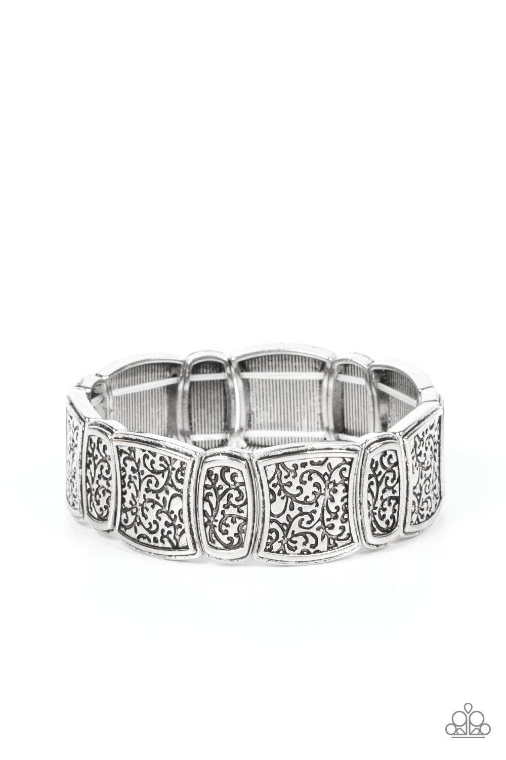 Wine Country - Silver Paparazzi Bracelet (PZ-5035)