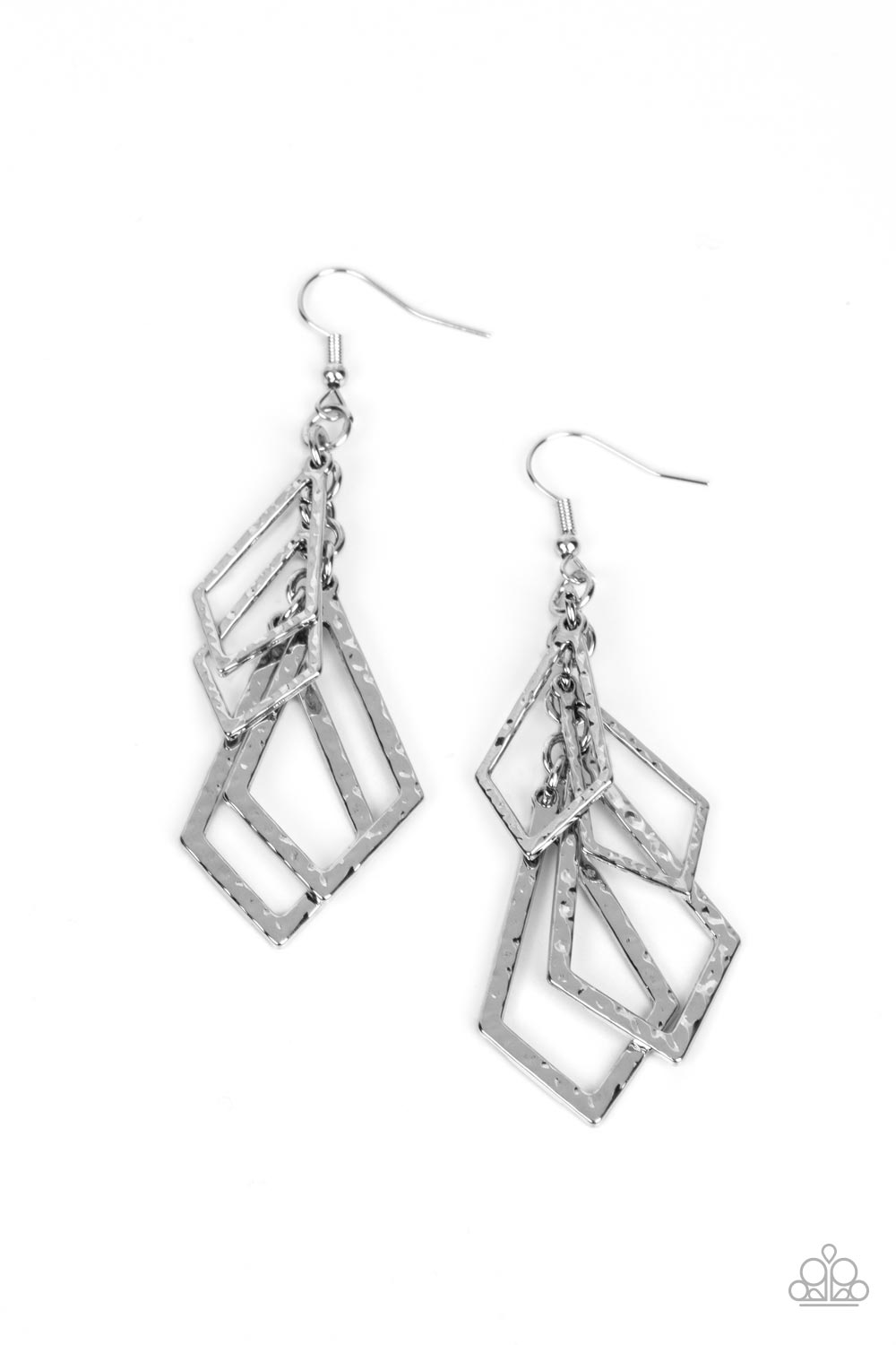 Totally TERRA-ific - Silver Paparazzi Earring (#3511)