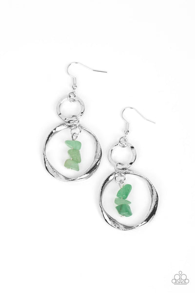 Good-Natured Spirit - Green Paparazzi Earring (#2193)