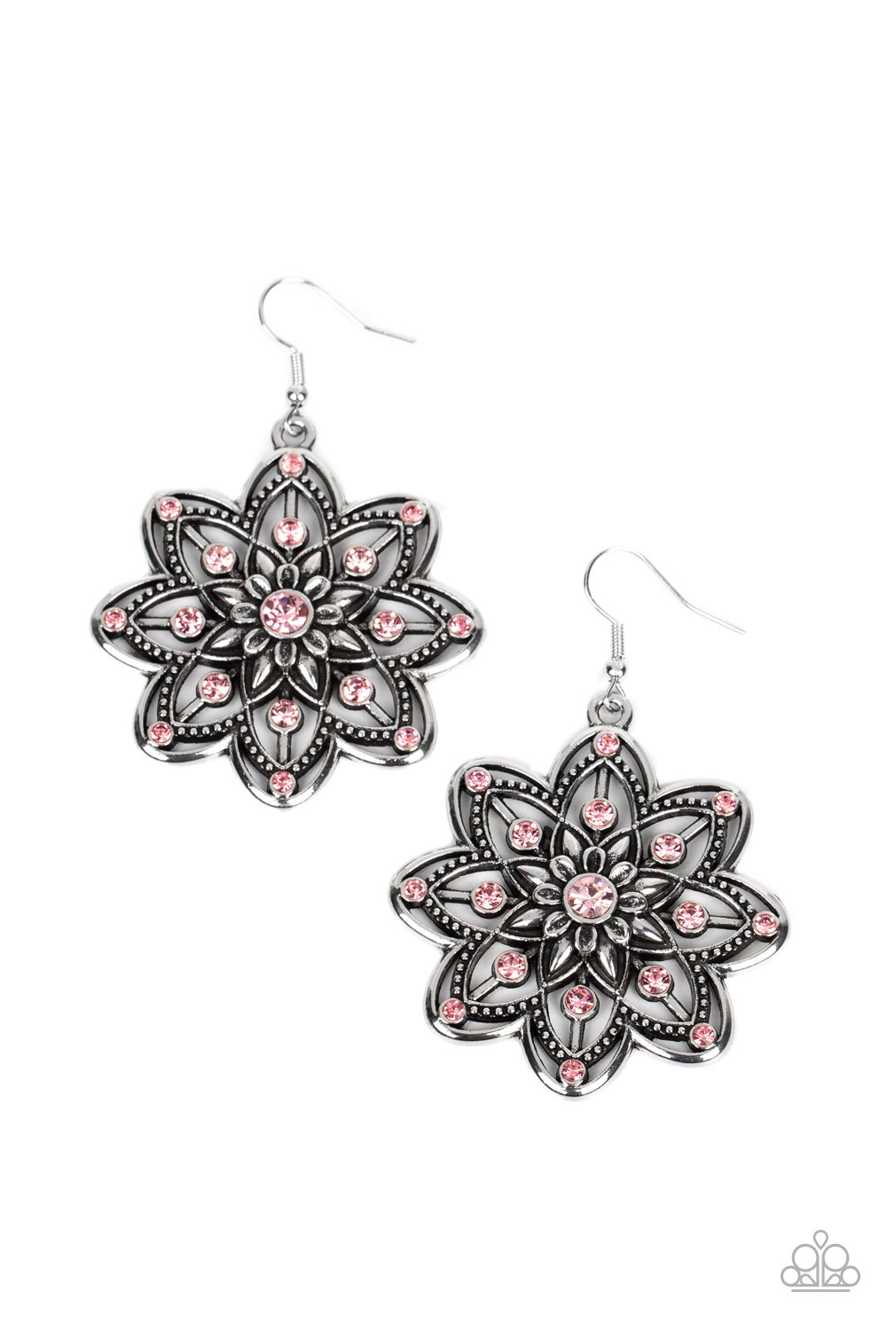 Prismatic Perennial - Pink Paparazzi Earring (#2813)