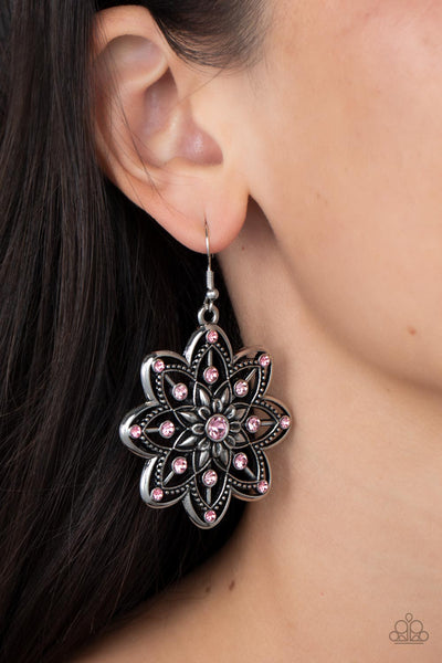 Prismatic Perennial - Pink Paparazzi Earring (#2813)