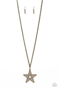 Superstar Stylist - Brass Paparazzi Necklace (#4020)