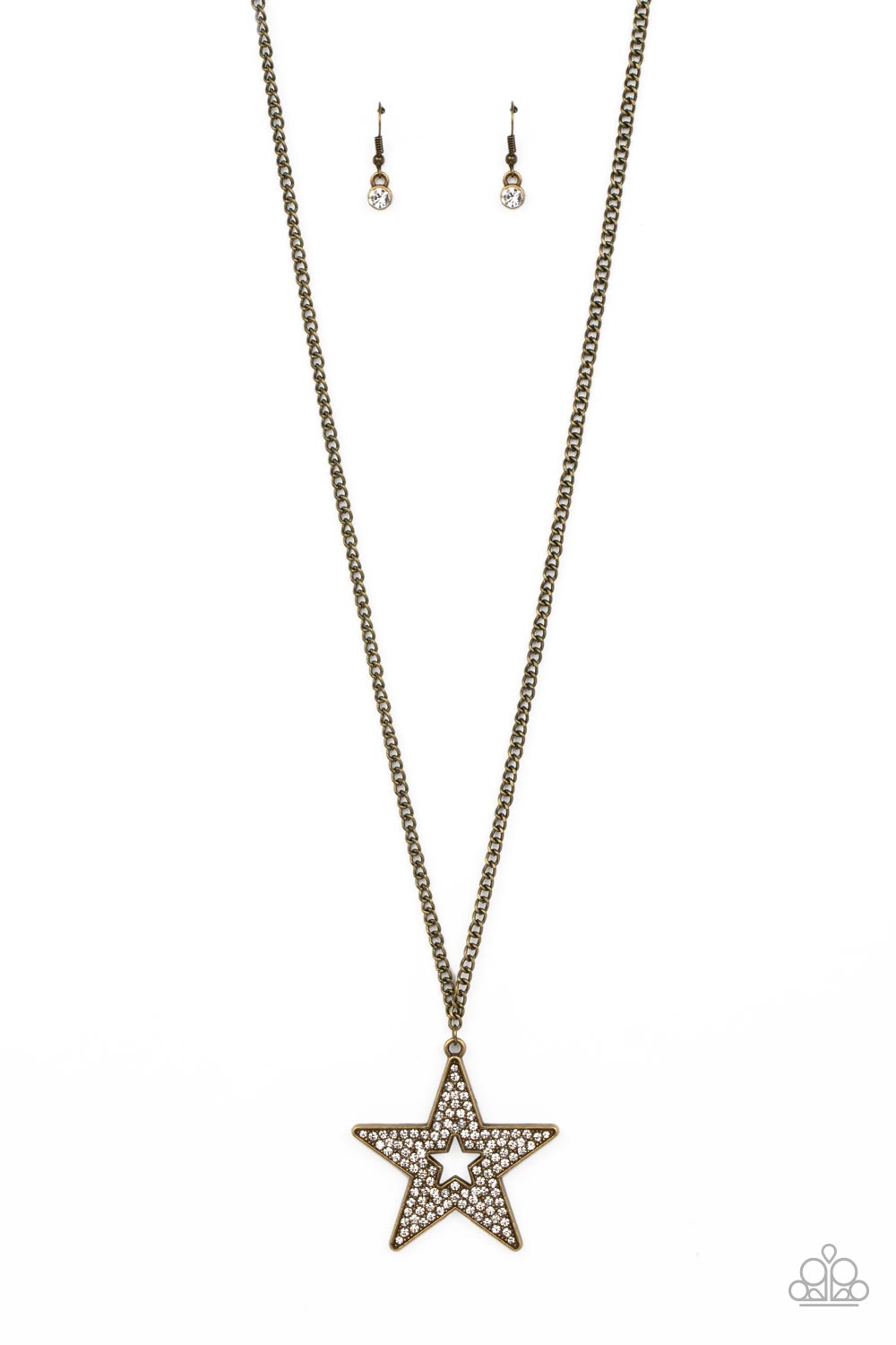 Superstar Stylist - Brass Paparazzi Necklace (#4020)