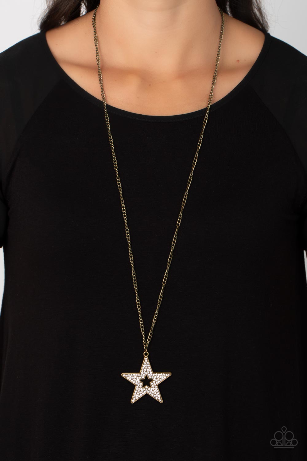 Superstar Stylist - Brass Paparazzi Necklace (#4020)