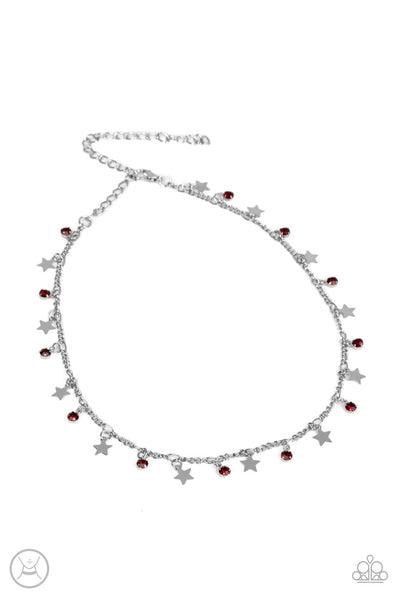 Little Lady Liberty - Red Paparazzi Necklace (#3663)