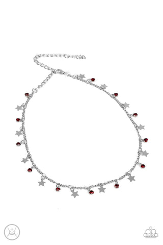 Little Lady Liberty - Red Paparazzi Necklace (#3663)