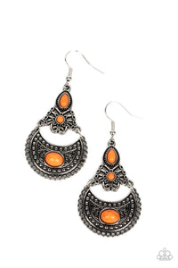 Sahara Samba - Orange Paparazzi Earring (#4999)