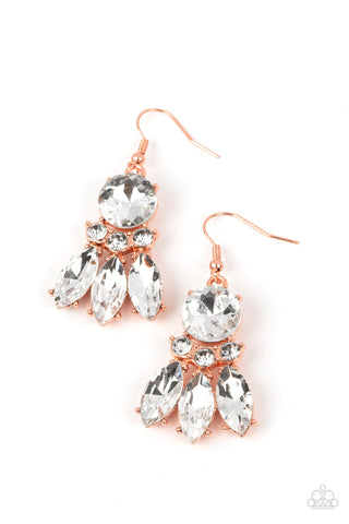 To have and to SPARKLE - Copper Paparazzi Earring (#396)