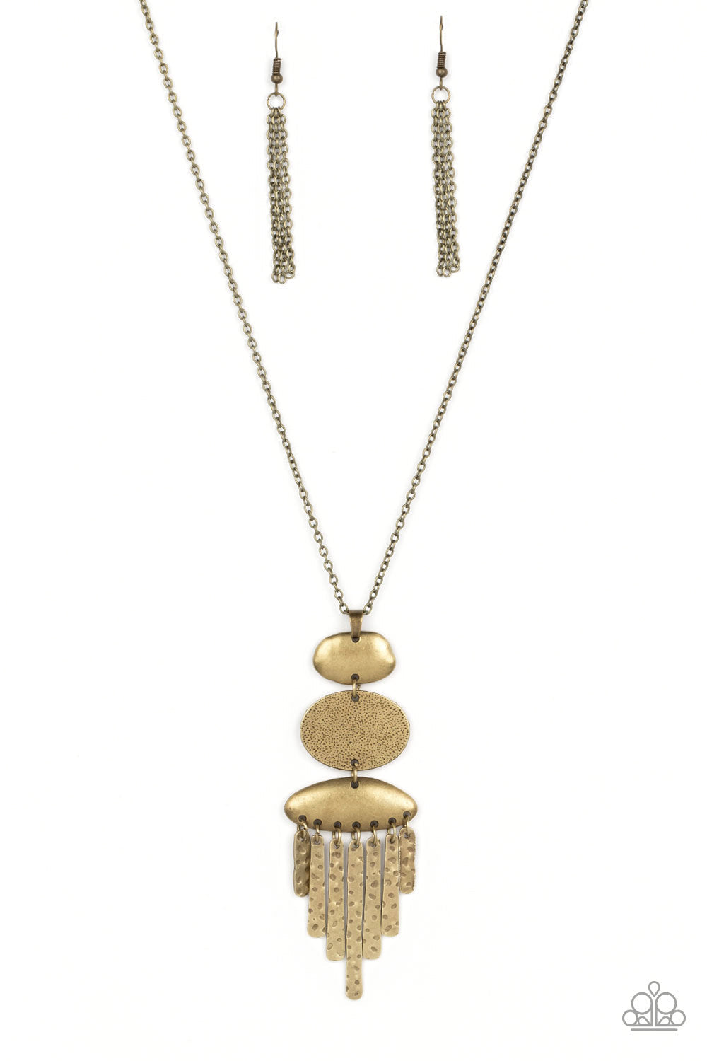 After the ARTIFACT - Brass Paparazzi Necklace (2486)