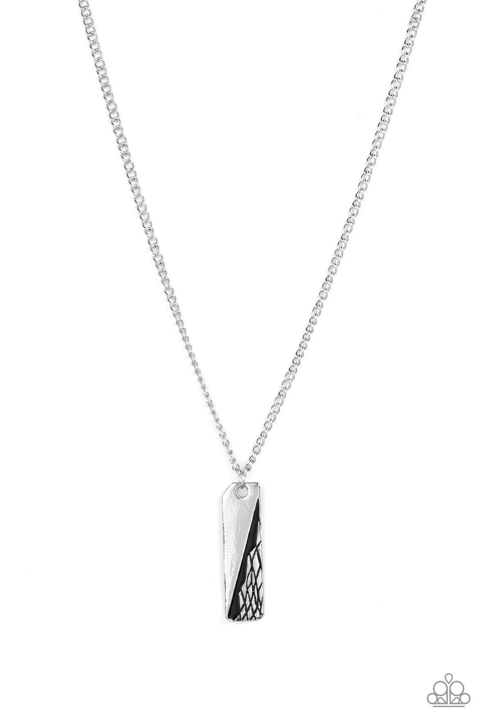 Tag Along - Silver Paparazzi Necklace (PZ-1311)