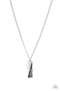 Tag Along - Silver Paparazzi Necklace (PZ-1311)